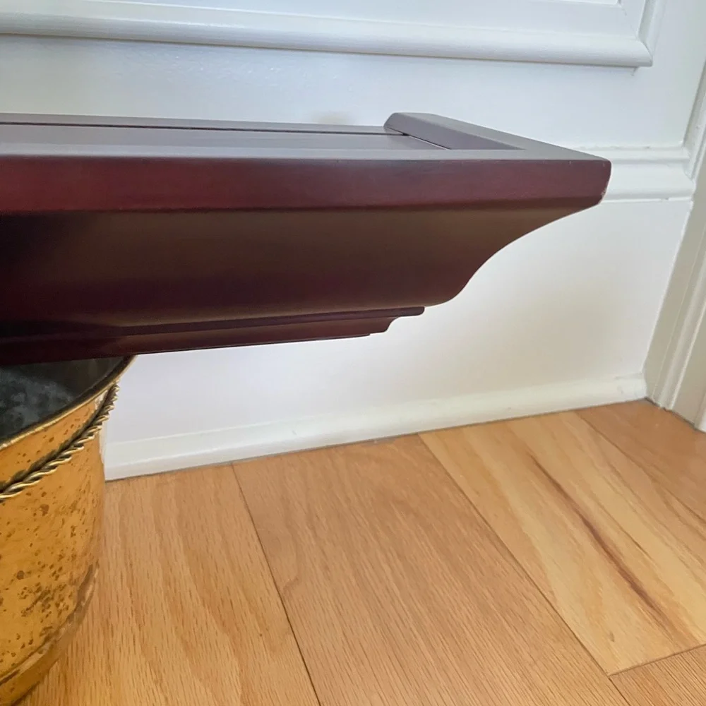 Floating Faux Wood Wall Shelf (1) 18x5x3 1 cherry Display Shelf